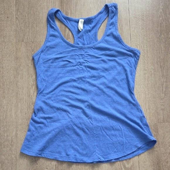 Threads 4 Thought Tops - Threads 4 Thought Blue Racerback Tank Top